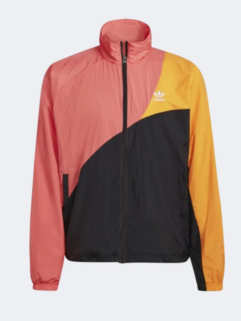 Adidas Adicolor Colorblock Men Original Jacket Black/Turbo/Orange