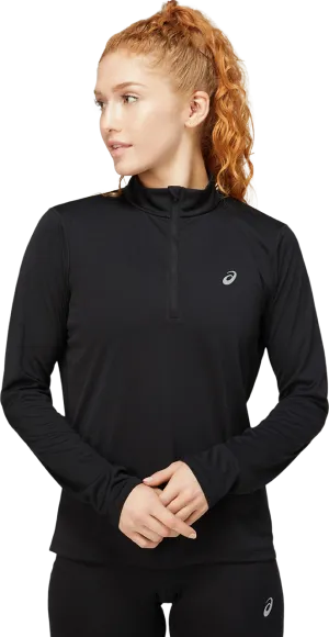 Asics Women&#x27;s Core Long Sleeve 1/2 Zip Top Performance Black | Buy Asics Women&#x27;s Core Long Sleeve 1/2 Zip Top Performance Black here | Outnorth