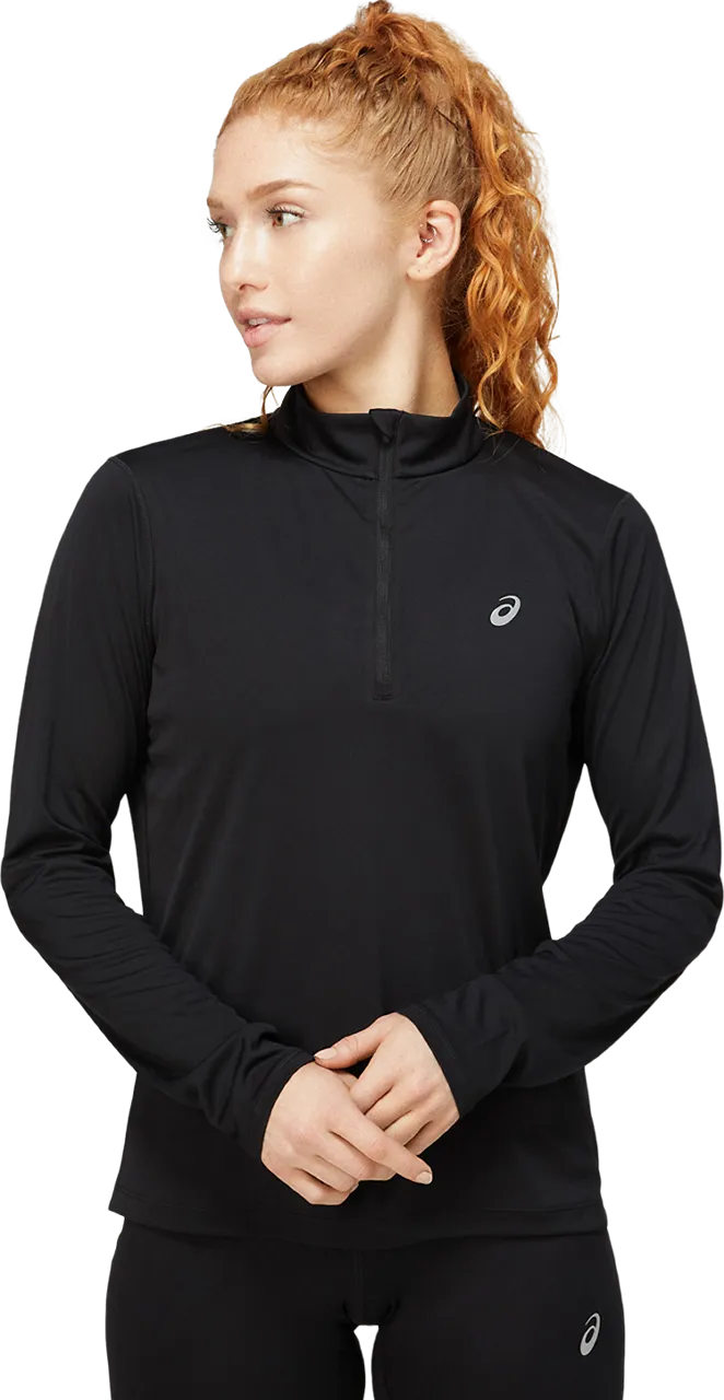 Asics Women&#x27;s Core Long Sleeve 1/2 Zip Top Performance Black | Buy Asics Women&#x27;s Core Long Sleeve 1/2 Zip Top Performance Black here | Outnorth
