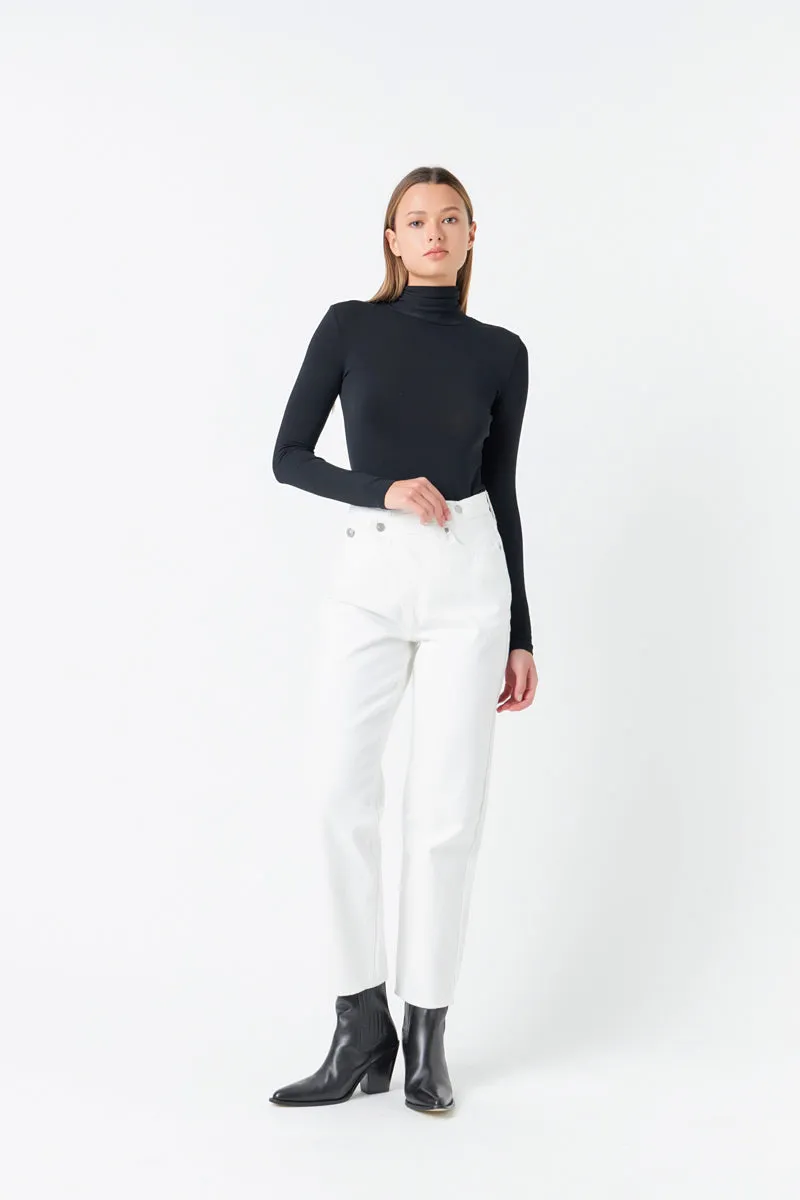 Asymmetric Wrap Jeans