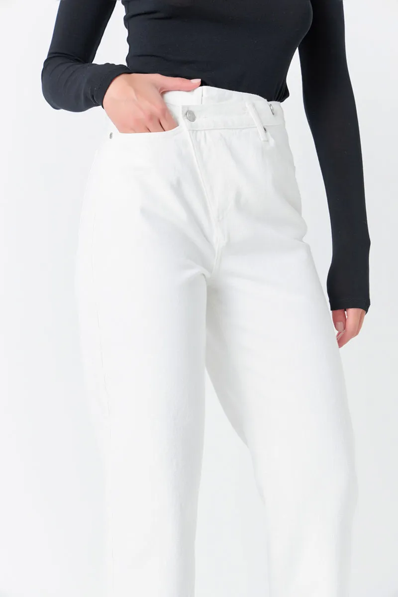 Asymmetric Wrap Jeans
