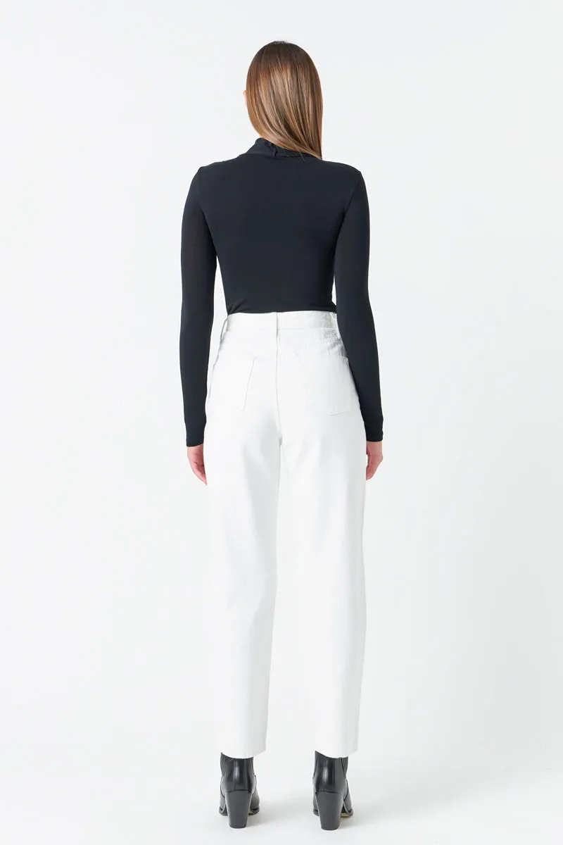 Asymmetric Wrap Jeans