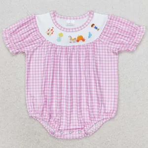 Baby Infant Girls Rompers Pumpkin Castle Short Sleeve Rompers SR1692