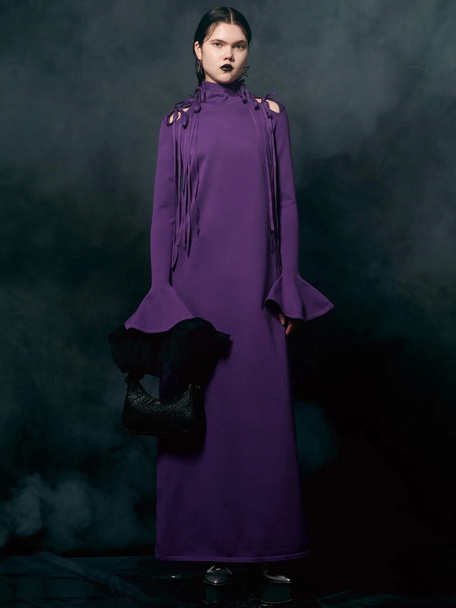 Bellsleeve Knit Dress