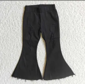 Black Elastic Waist Jeans