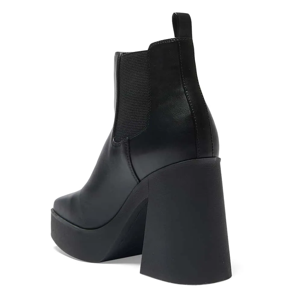 Blair Boot in Black Smooth