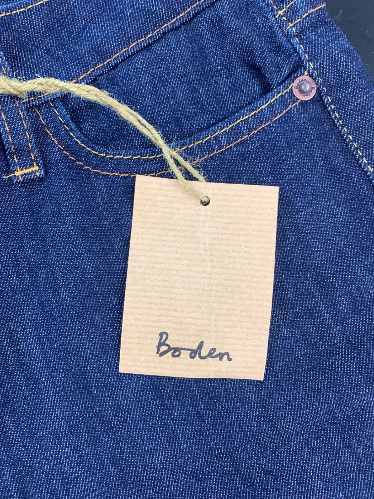Boden Blue Straight-Leg Denim Jeans UK 6R