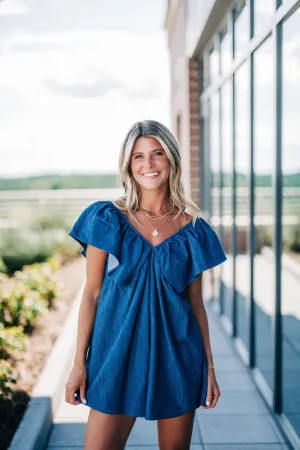 Bradley Denim Romper - Medium Wash
