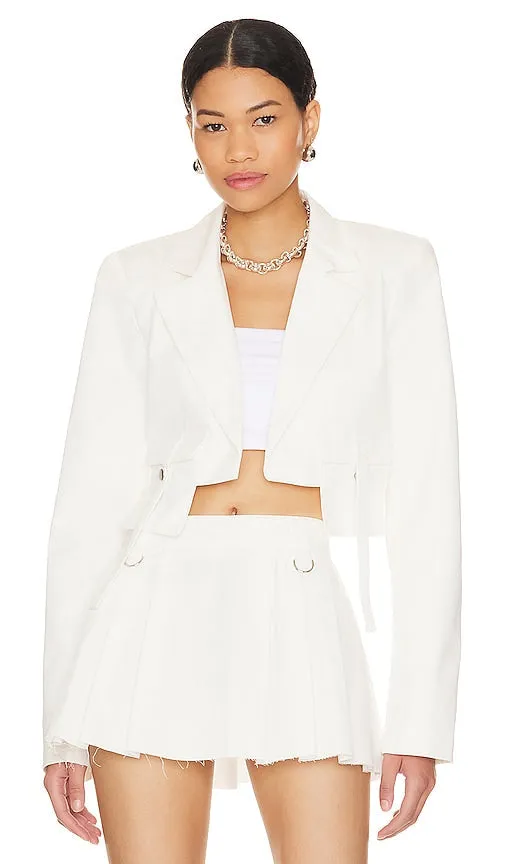 BY.DYLN Porter Jacket in White