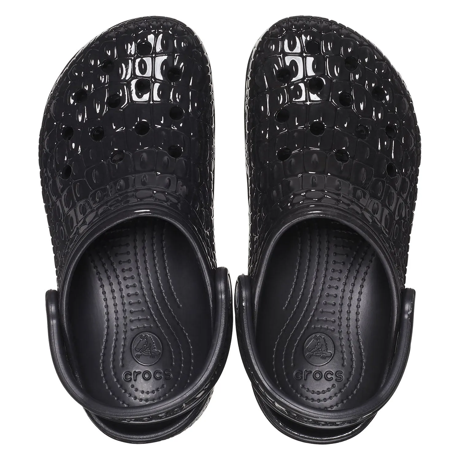 Classic Metallic Crocskin Clog