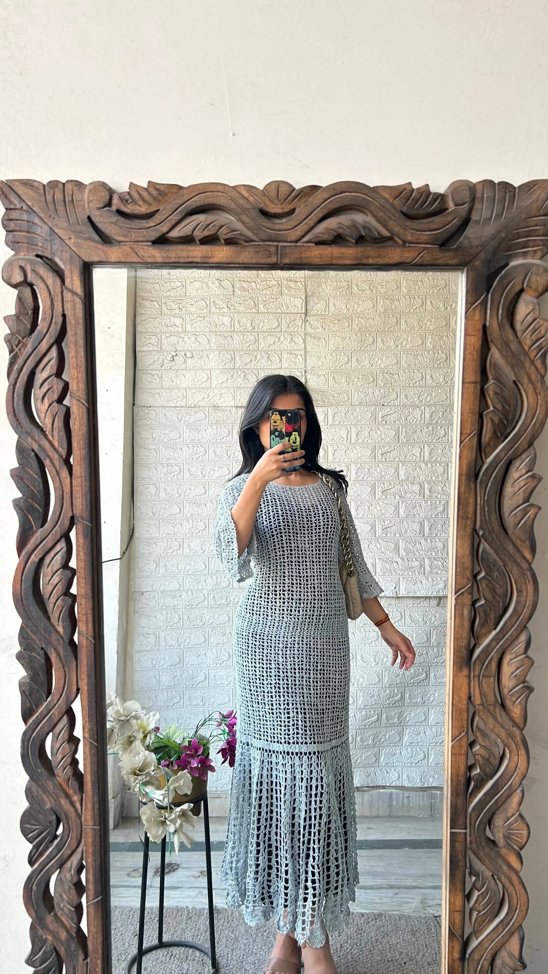 Crochet Dress Free size up to bust 40