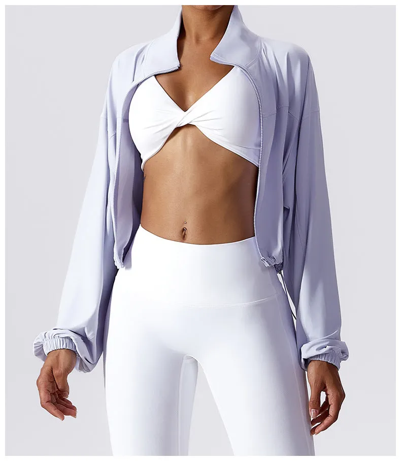 Cropped Loose Fit Sun Jacket
