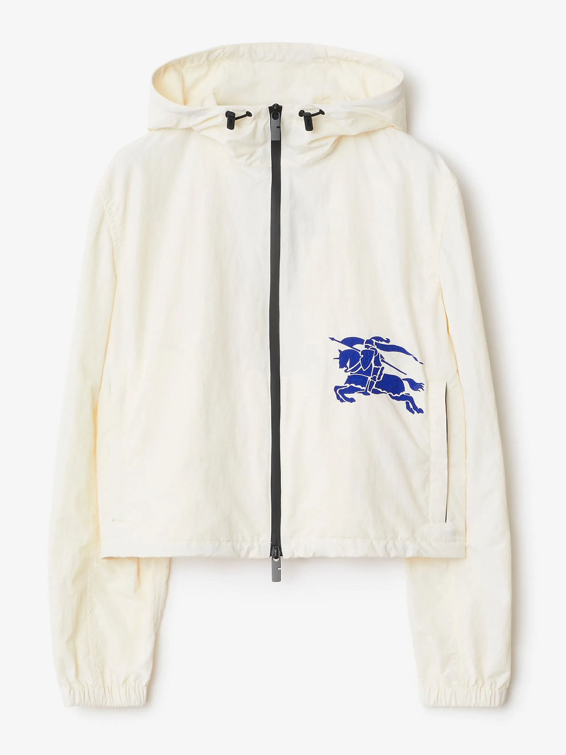 Cropped nylon jacket