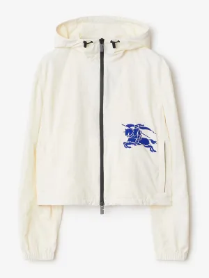 Cropped nylon jacket