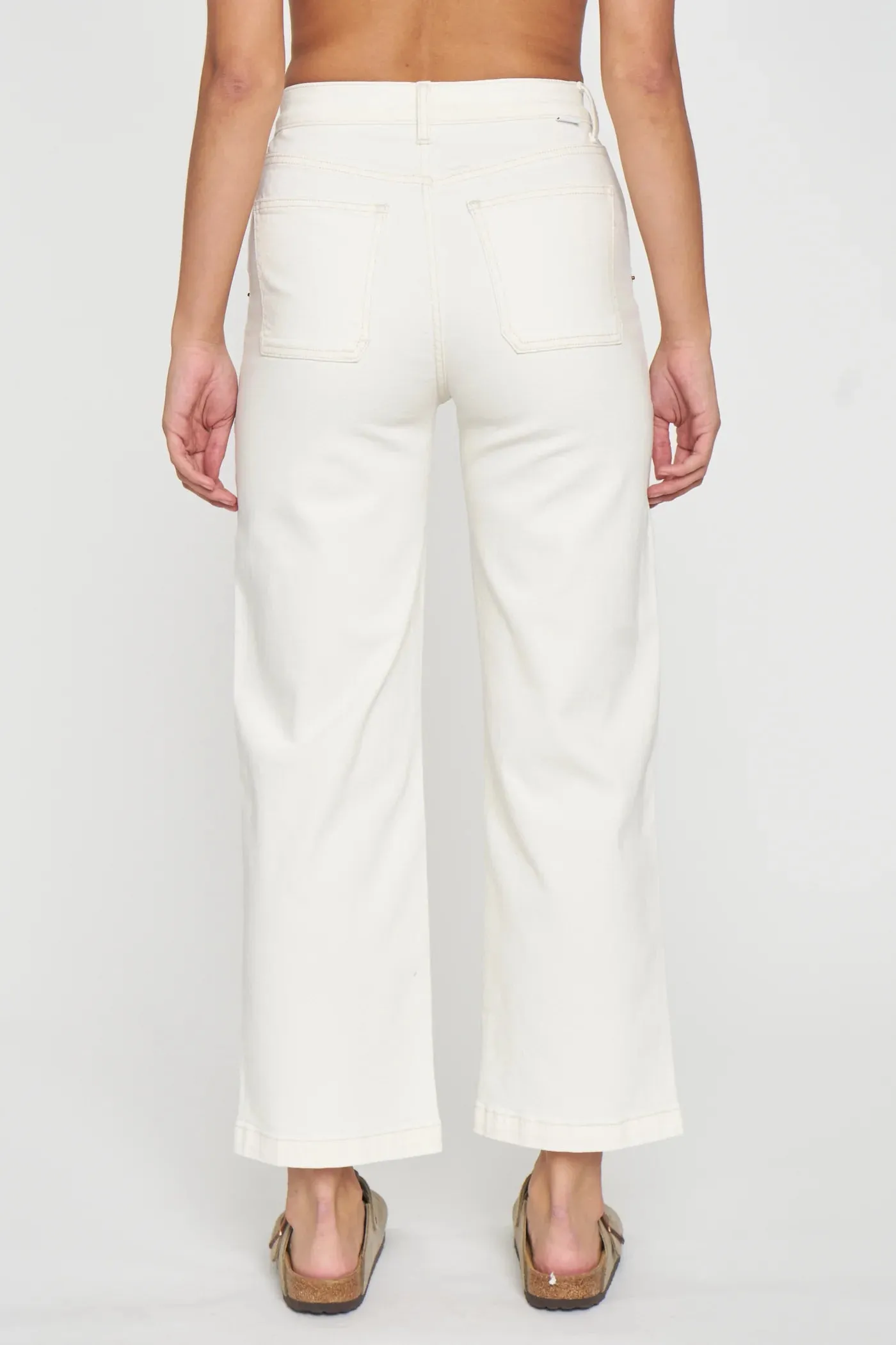 Daze Pleaser Patch Pocket High Rise Wide Ankle