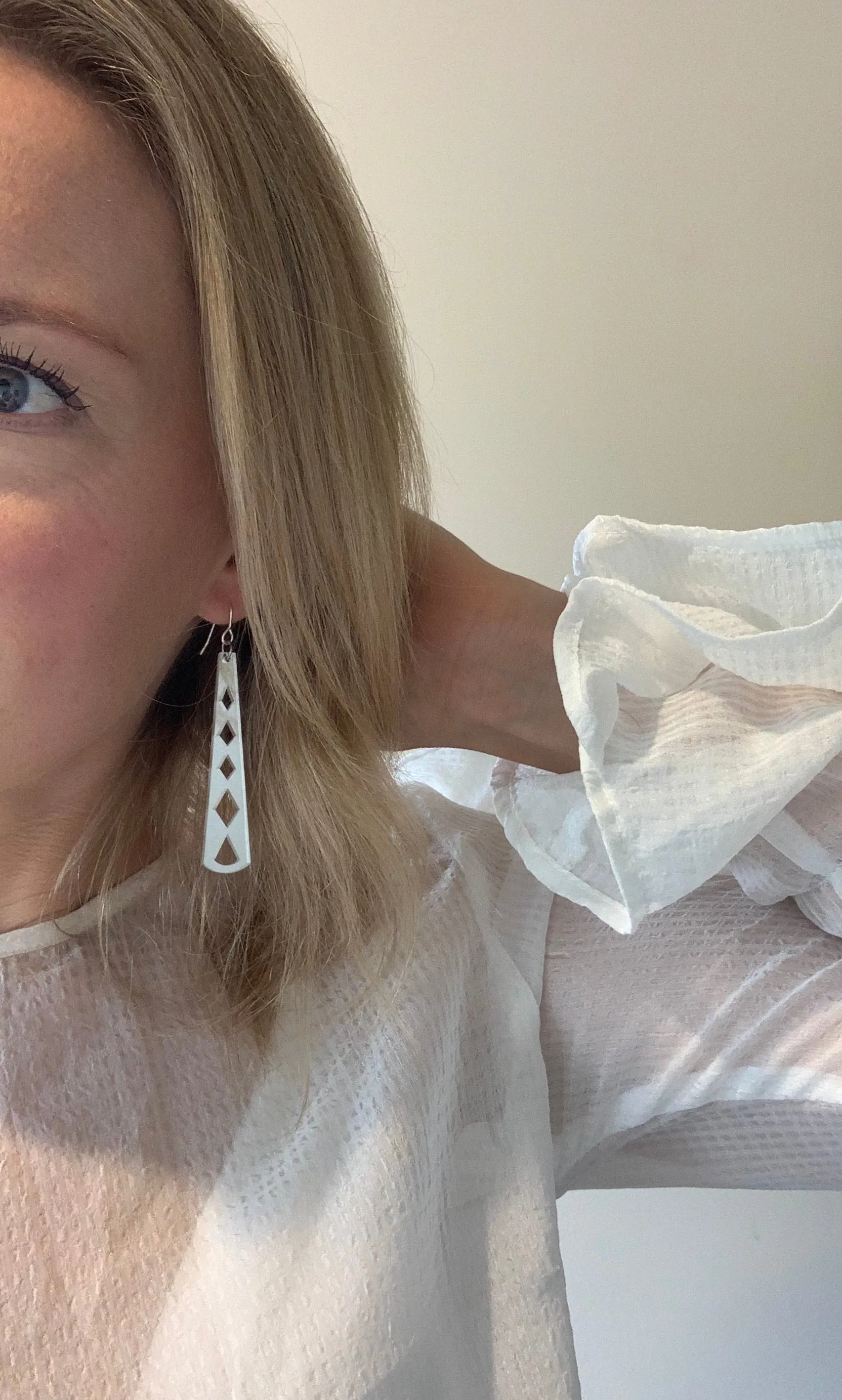 Diamond Stick Earrings- Your choice of colour