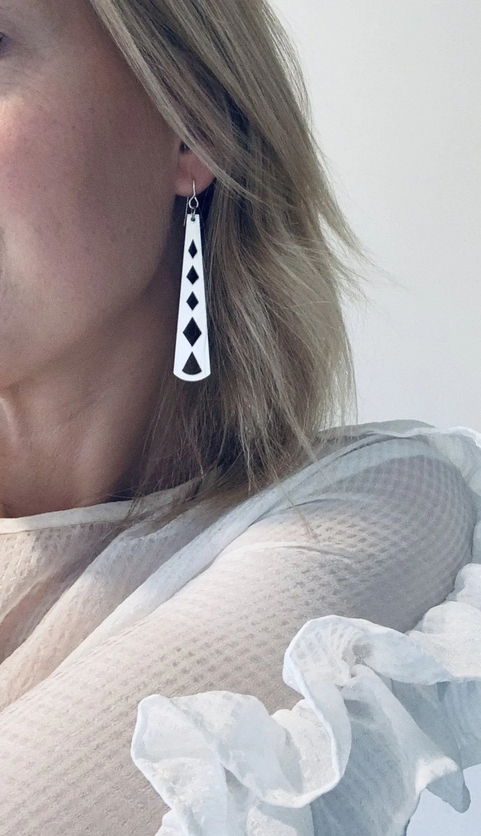 Diamond Stick Earrings- Your choice of colour