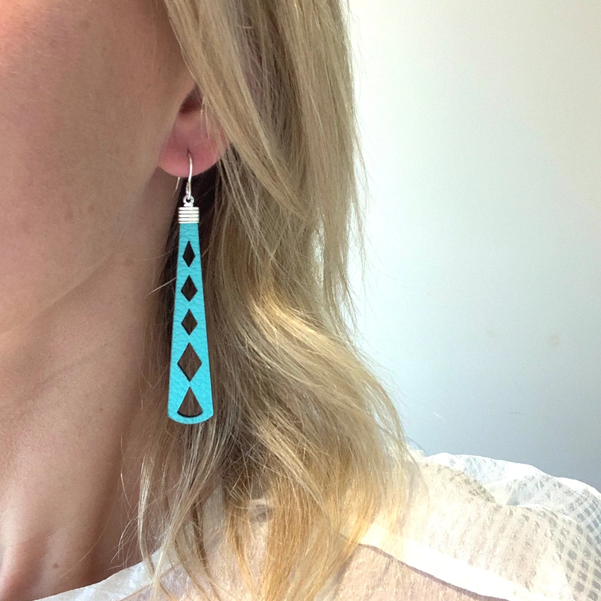 Diamond Stick Earrings- Your choice of colour