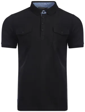 Dissident Zenith cotton black polo shirt