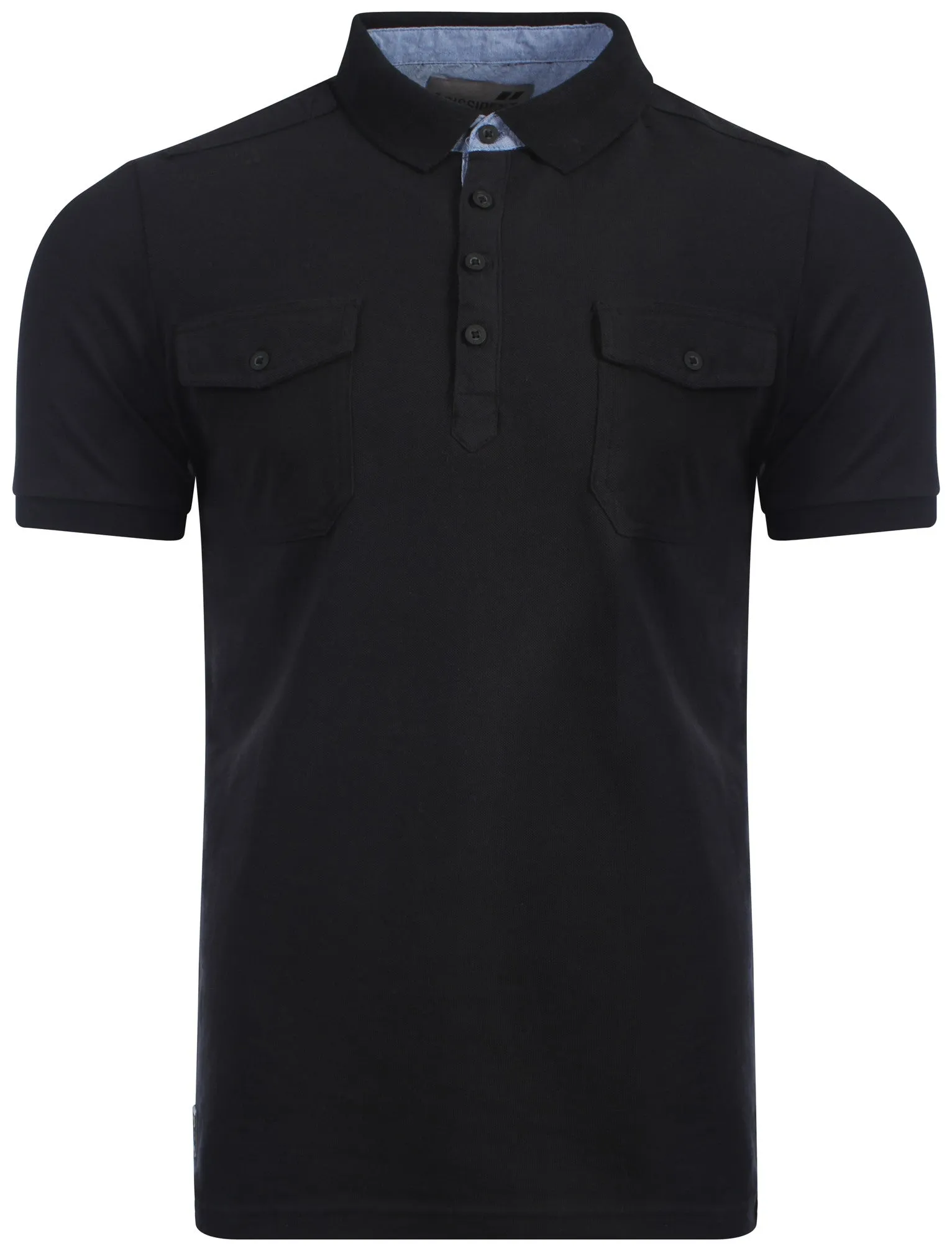 Dissident Zenith cotton black polo shirt