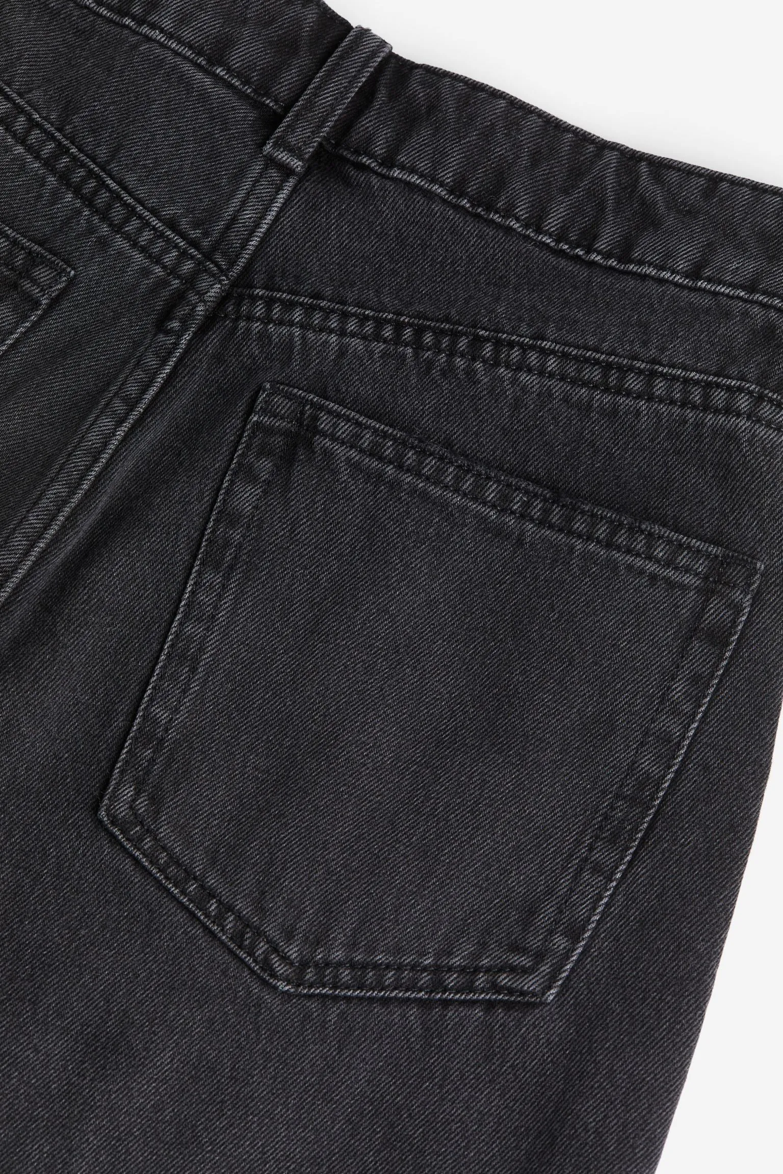 H&M Straight High Jeans, dark gray
