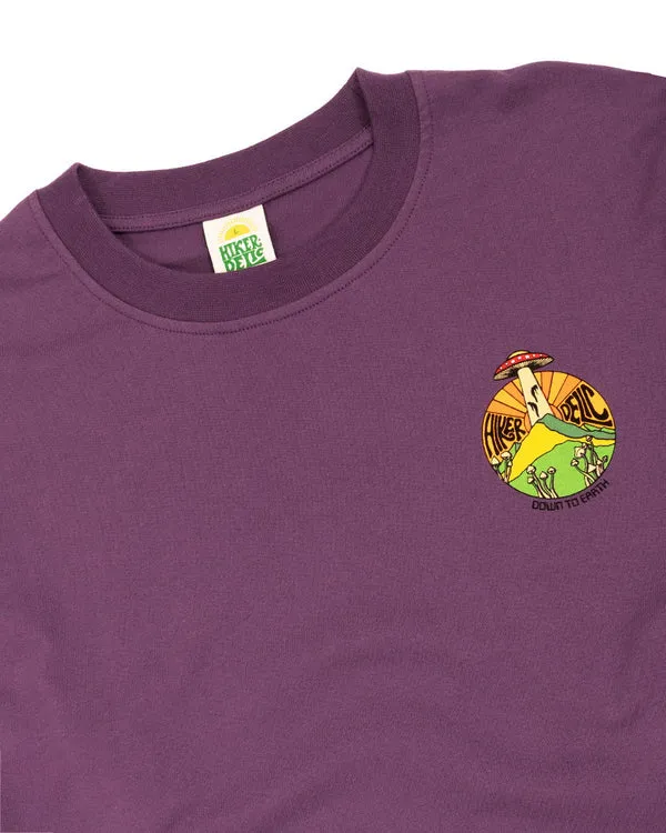 Hikerdelic Down to Earth Long Seeve T-Shirt - Purple