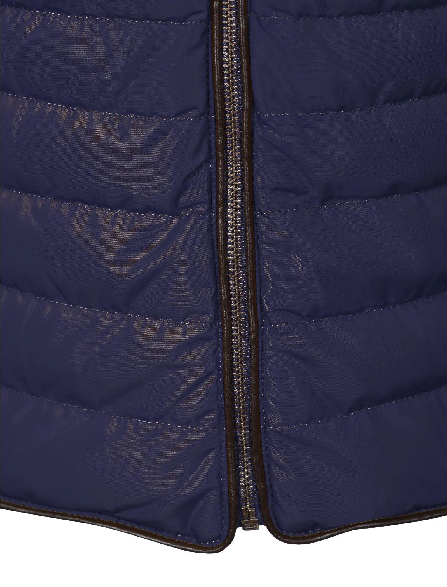 Honey Funnel Neck Quilted Jacket in Peacoat Blue - Tokyo Laundry