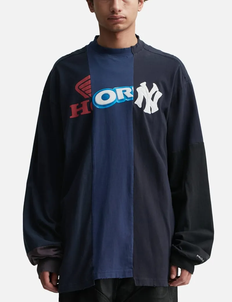 HORNY UNBALANCED WASHED LONG SLEEVE