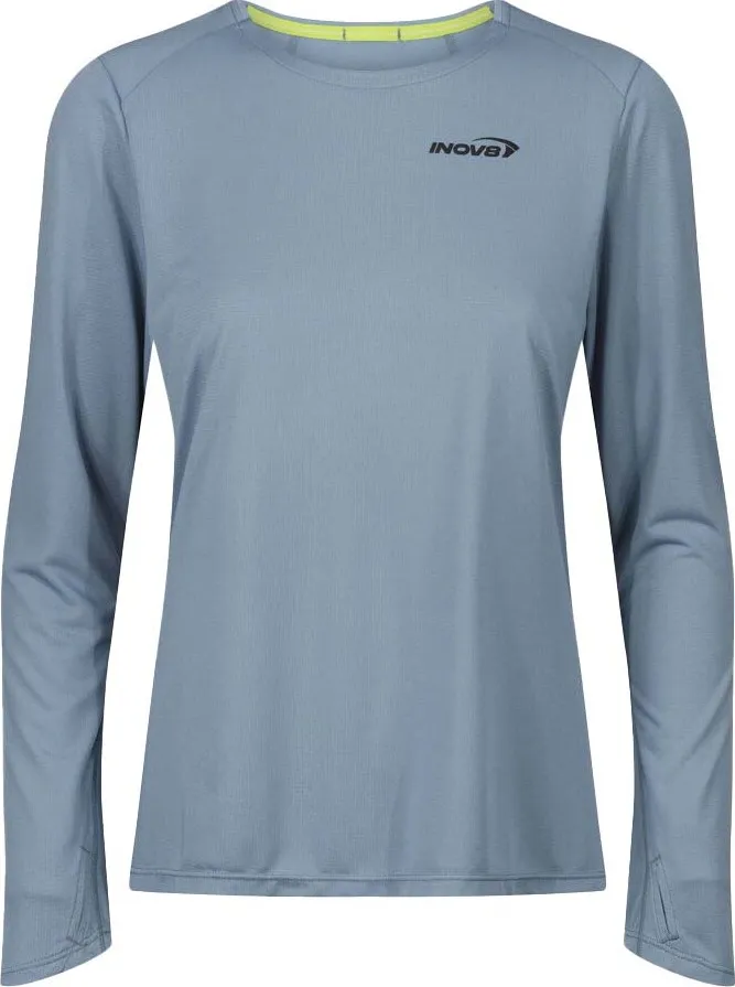 inov-8 Women&#x27;s Performance Long Sleeve T-Shirt Blue Grey / Slate | Buy inov-8 Women&#x27;s Performance Long Sleeve T-Shirt Blue Grey / Slate here | Outnorth