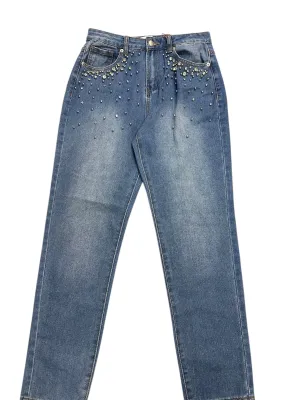 Jeans Straight By Clothes Mentor In Blue Denim, Size: 6