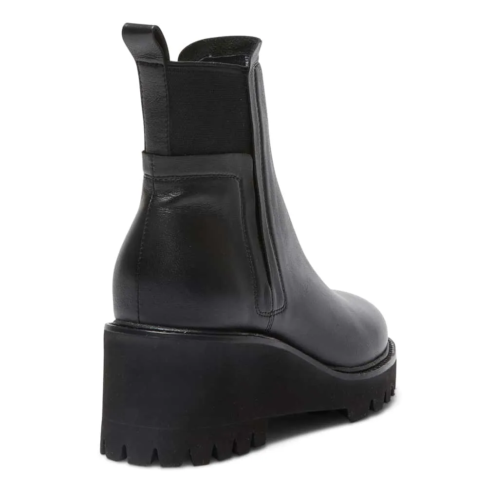 Jetson Boot in Black Leather