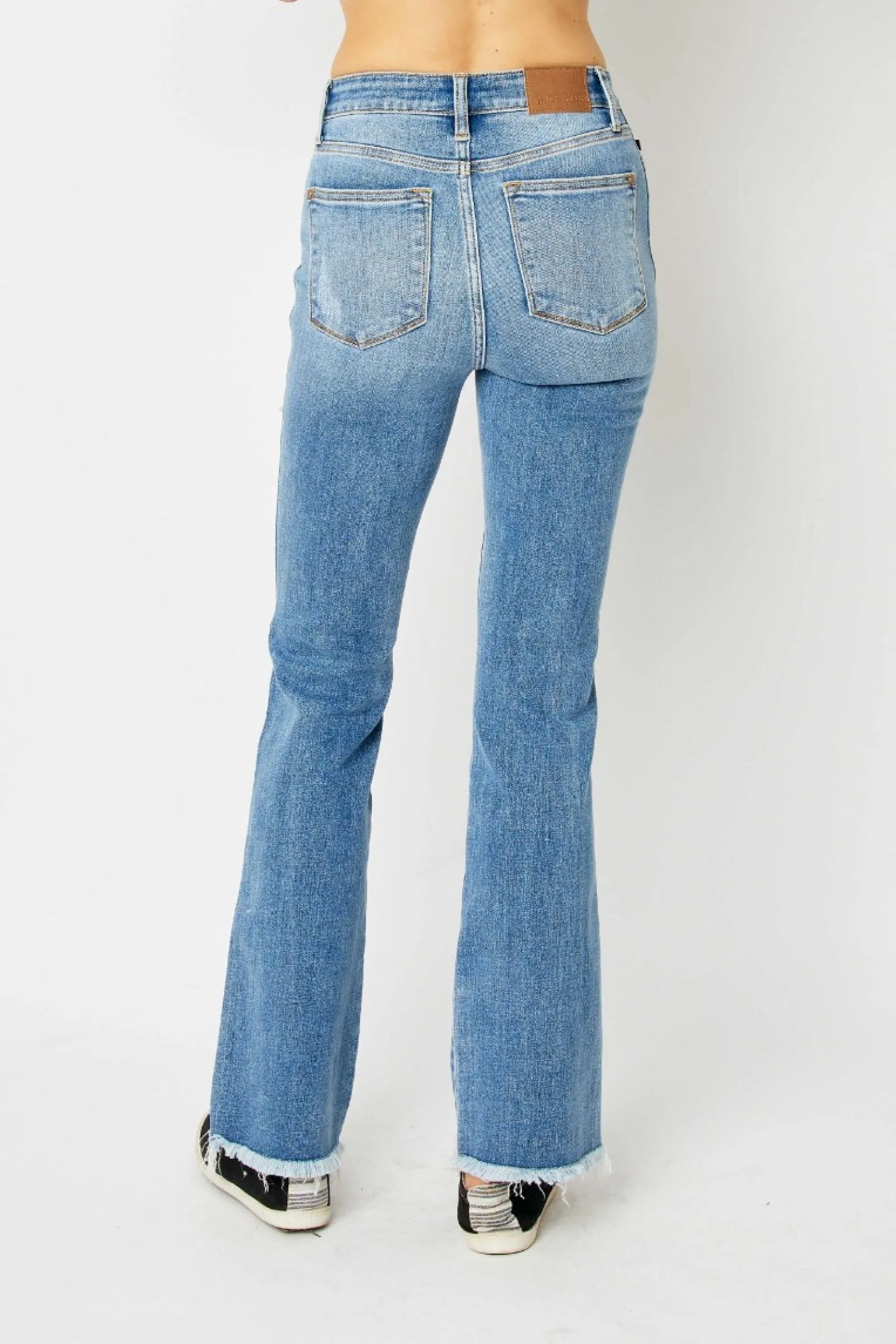 Judy Blue Rebel Fray Bootcut Jeans