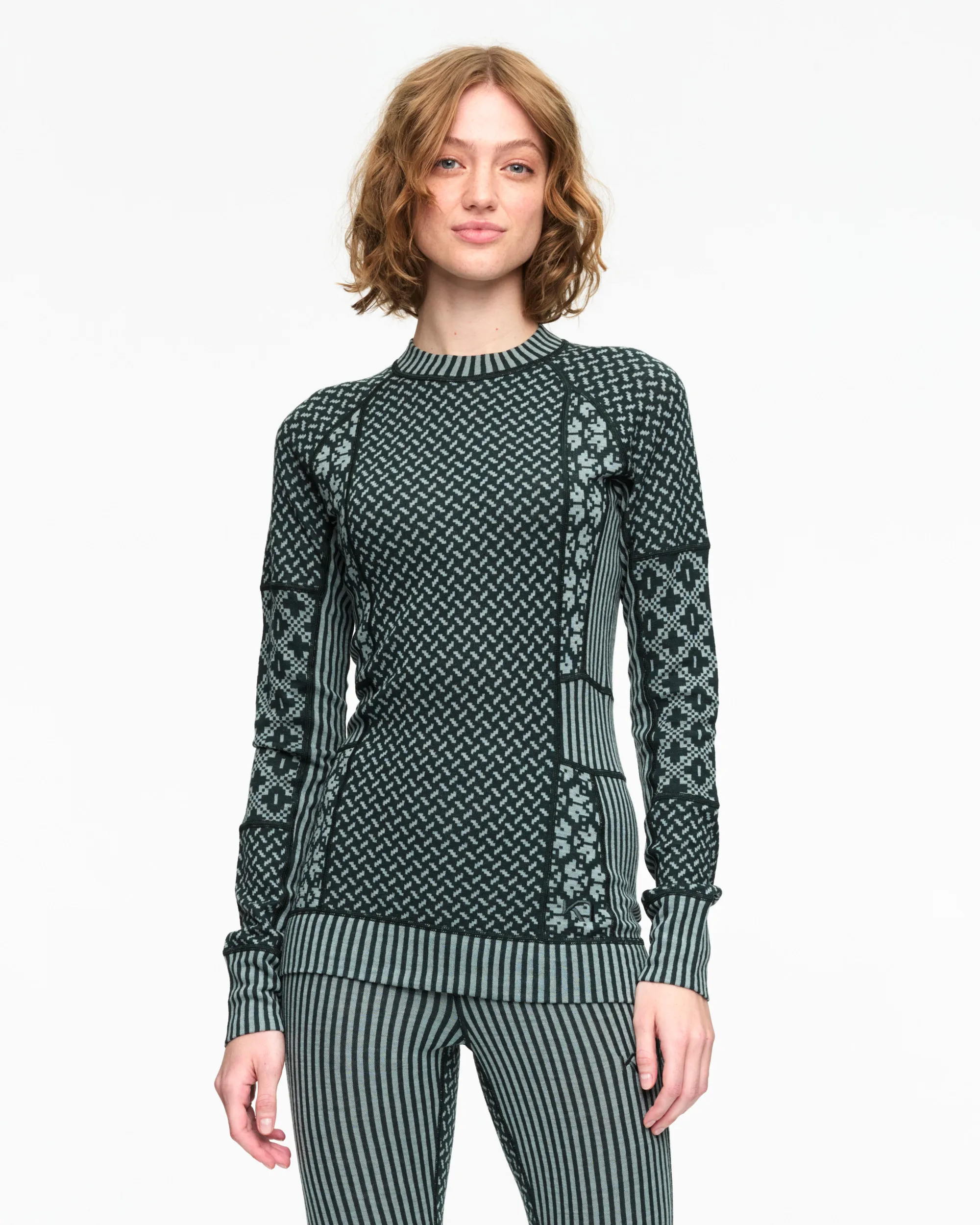 Kari Traa Women&#x27;s Smekker Long Sleeve Pine | Buy Kari Traa Women&#x27;s Smekker Long Sleeve Pine here | Outnorth