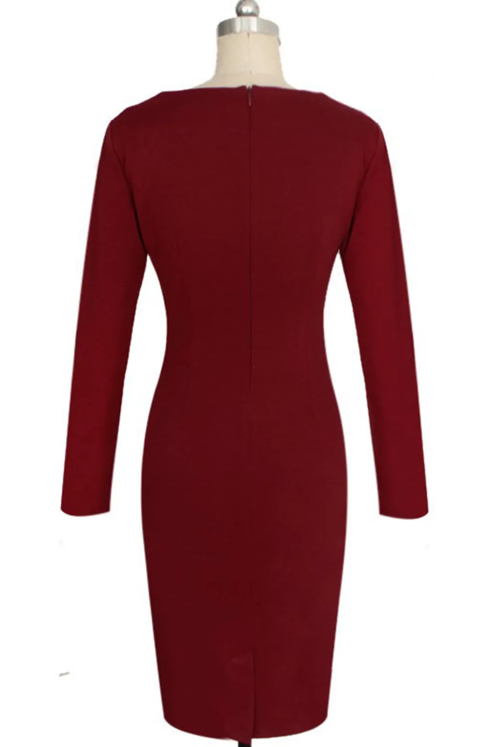 Ketty More Women Bodycon Long Sleeves Slim Evening Formal Dress-KMWD368