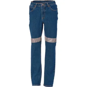 Ladies Taped Denim Stretch Jeans