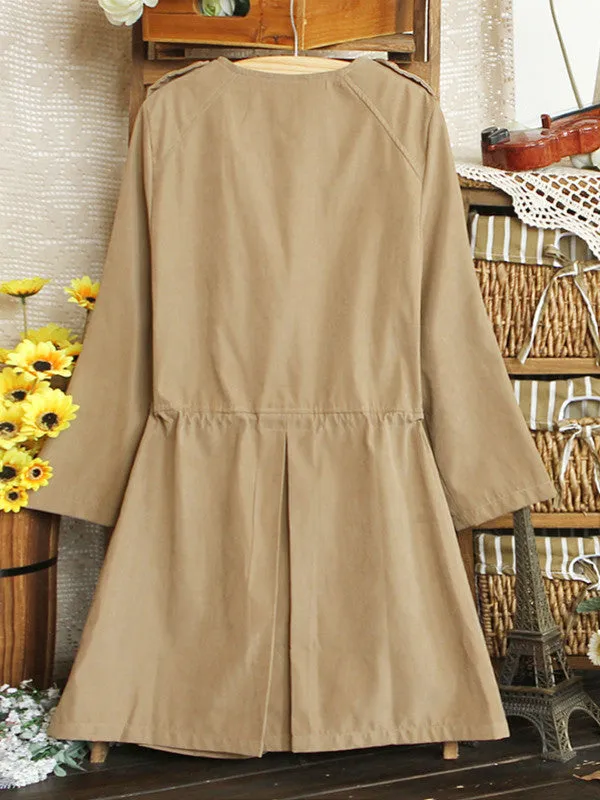 leather rope trench coat