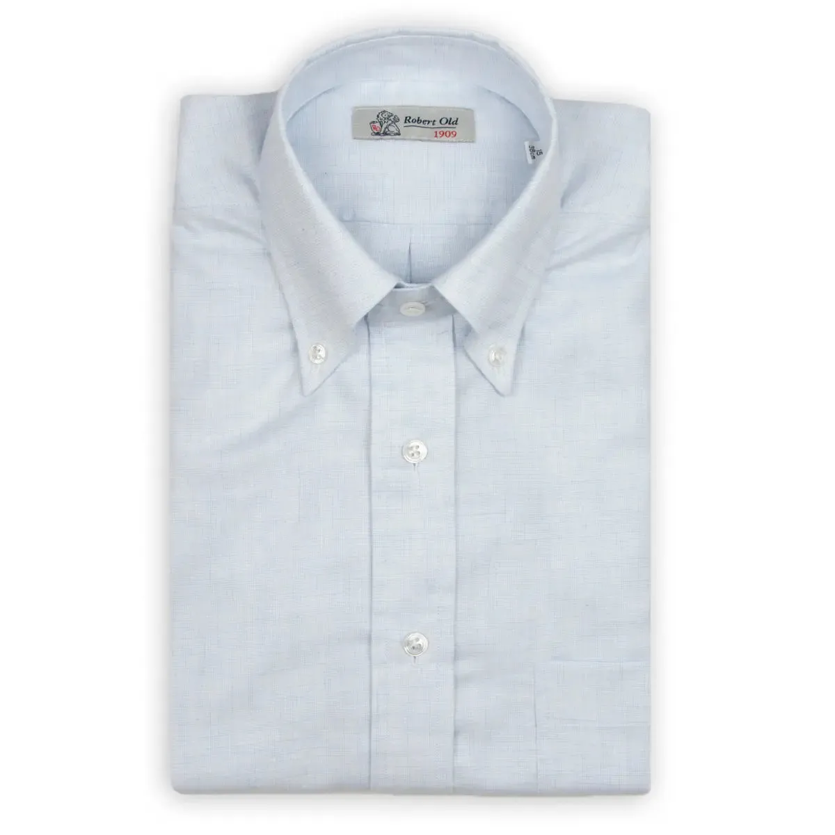 Light Blue Flanello Junior Cotton Long Sleeve Shirt