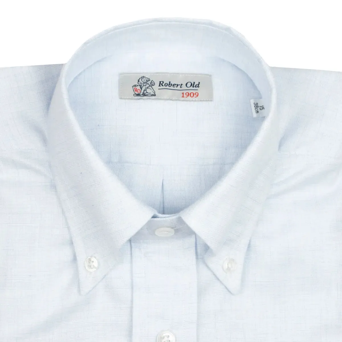 Light Blue Flanello Junior Cotton Long Sleeve Shirt