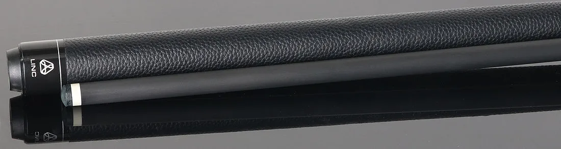 Linc Black with Orange / Silver / Gray Graphic Cue & Carbon Fiber Shaft
