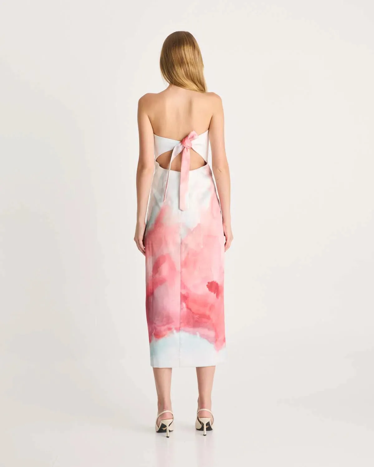 LJ Strapless Tailored Midi Dress