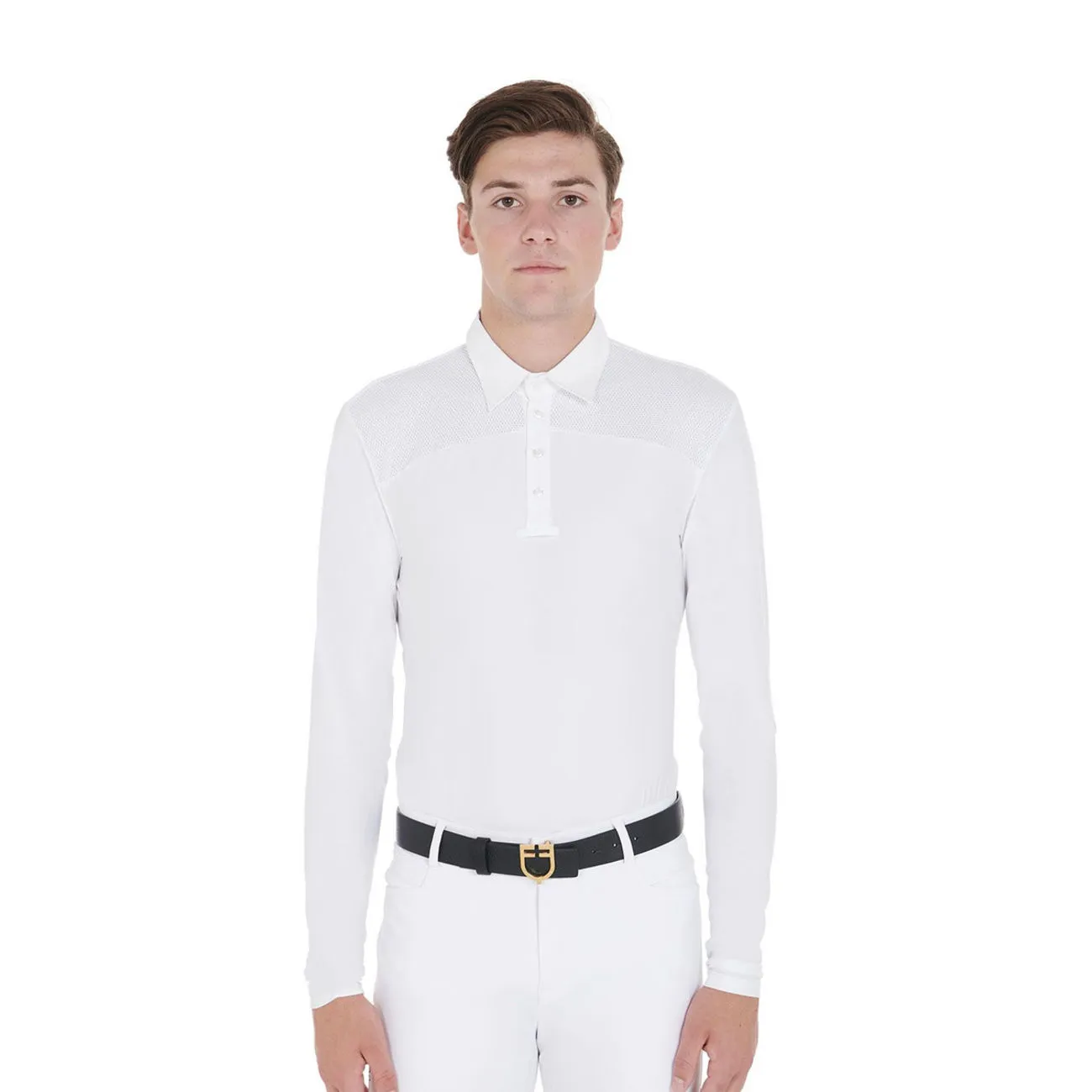 LONG SLEEVE MEN&#x27;S COMPETITION POLO SHIRT