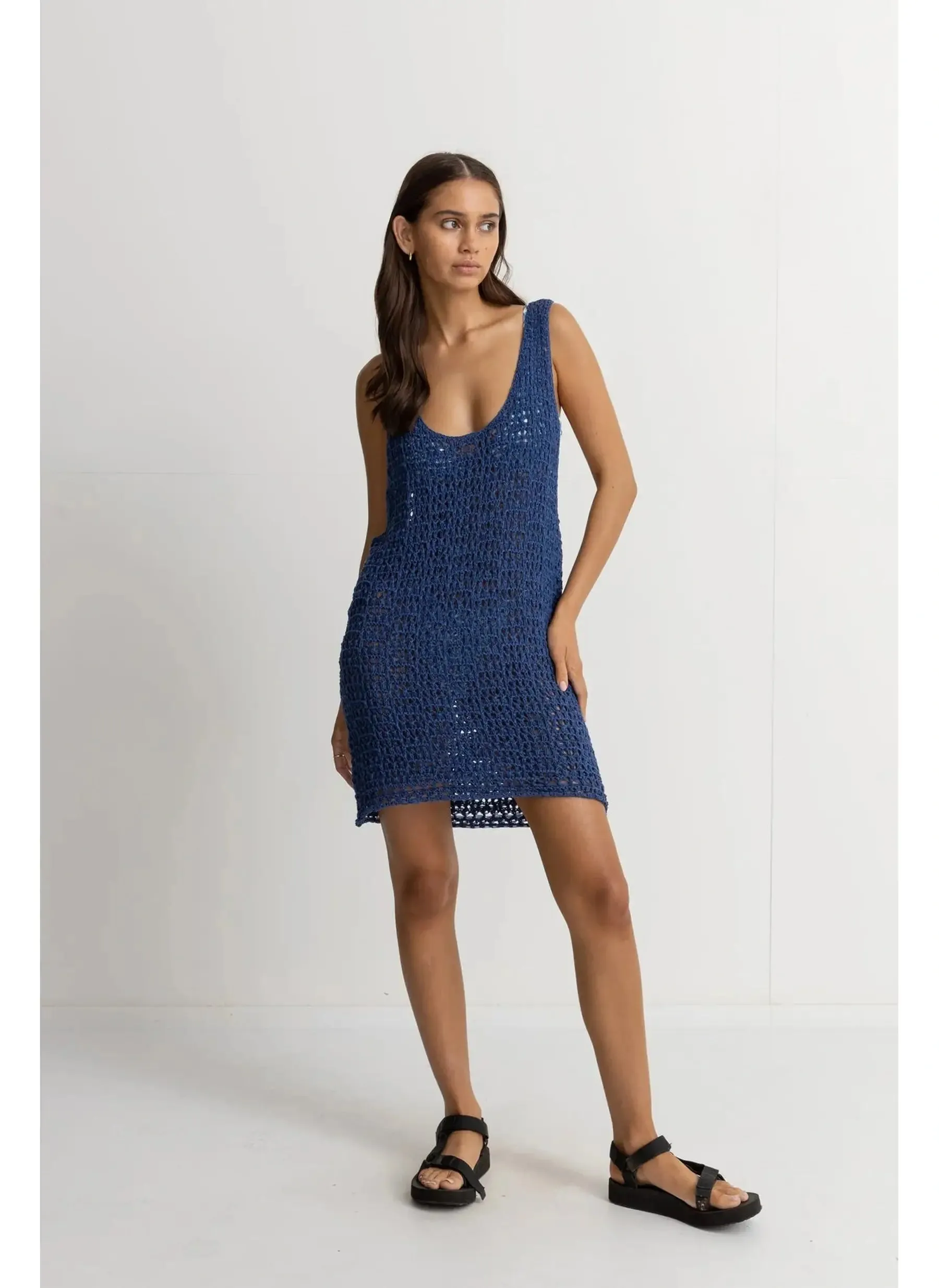 Maddie Knit Scoop Neck Mini Dress