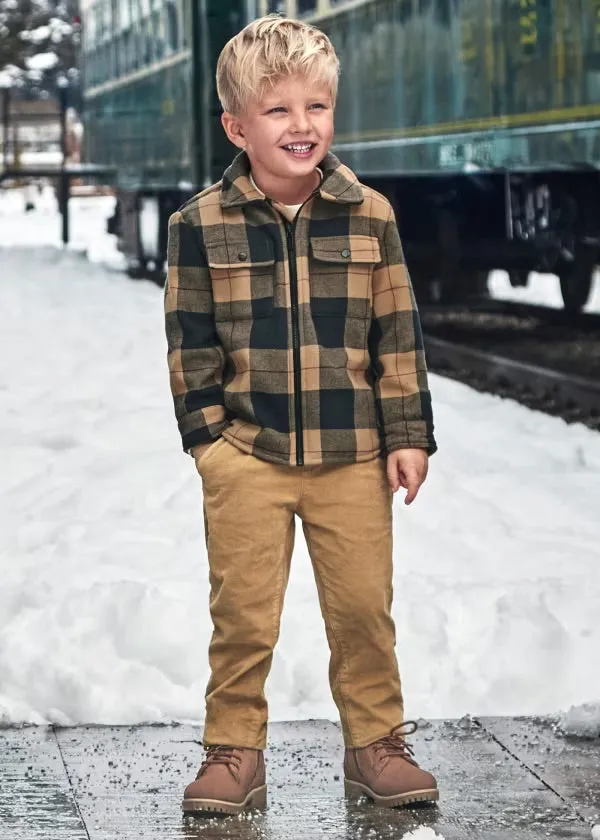 Mayoral Boy Velvet Toffee Chinos