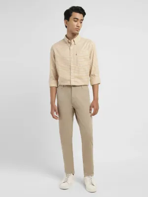 Men's 512 Beige Slim Tapered Fit Chinos
