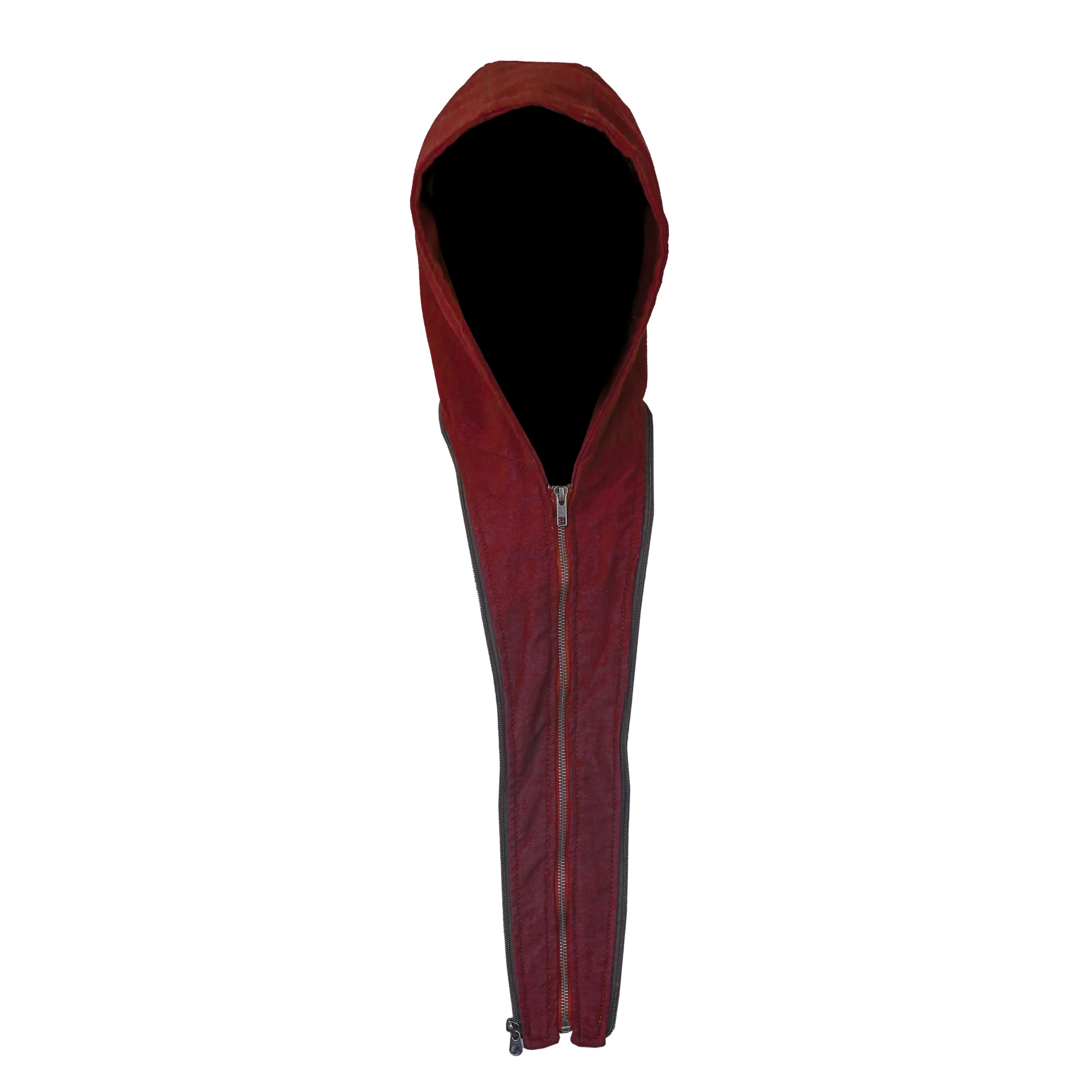Men's Hooded Tan Wax Leather Bomber Jacket