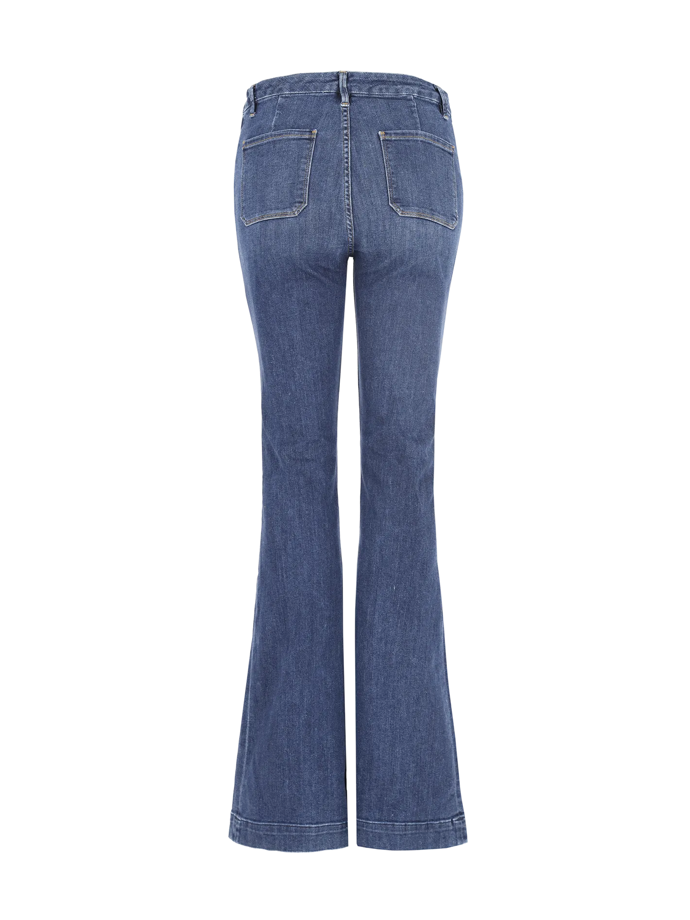 mid-rise bootcut jeans