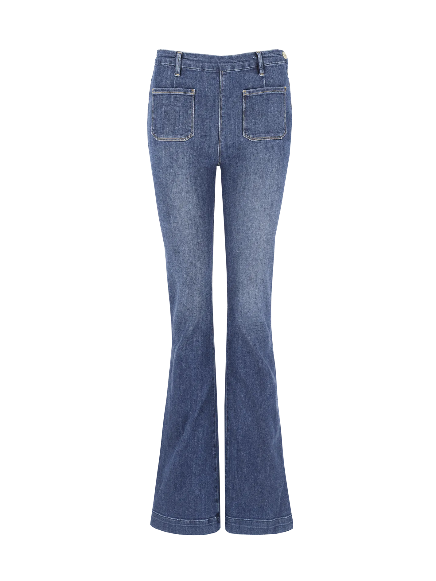 mid-rise bootcut jeans