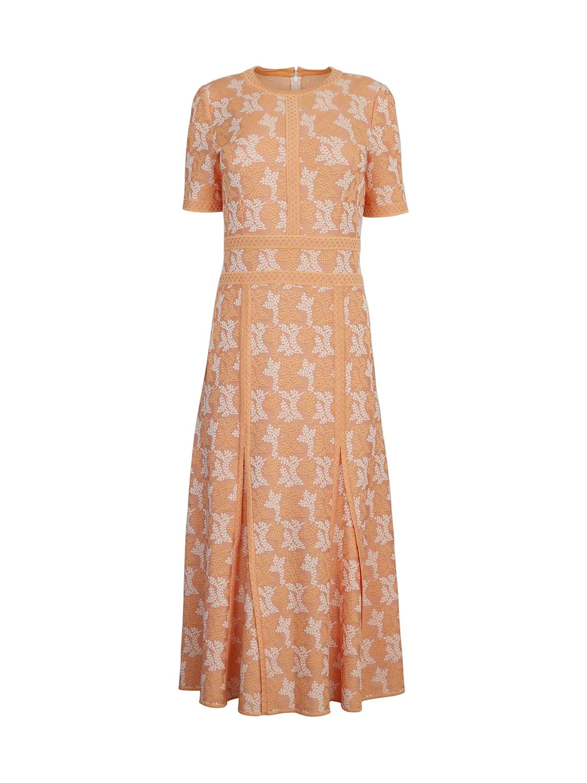 Midi Fit & Flare Dress - Intarsia Knit