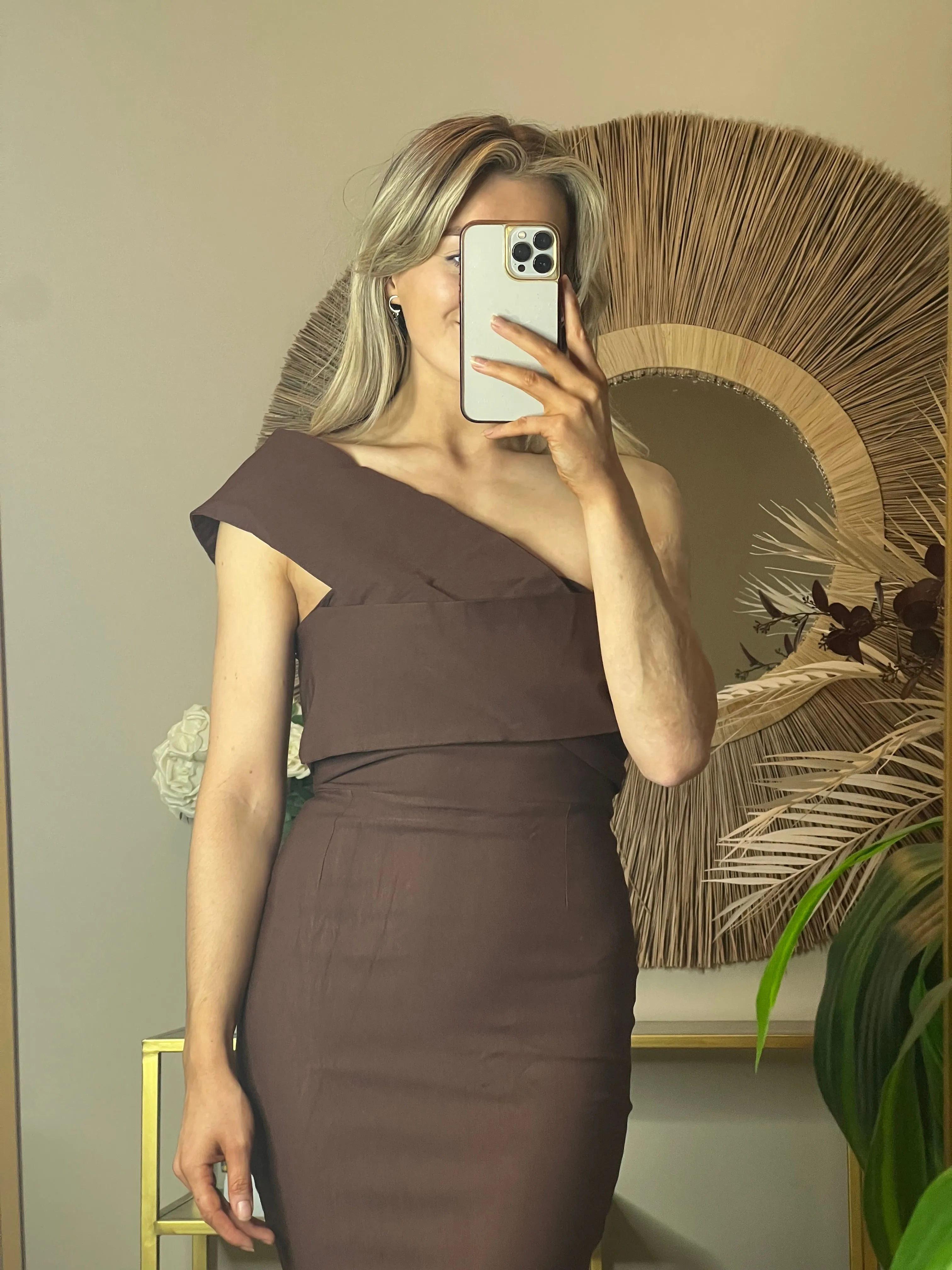 Molly Midi Dress - Chocolate