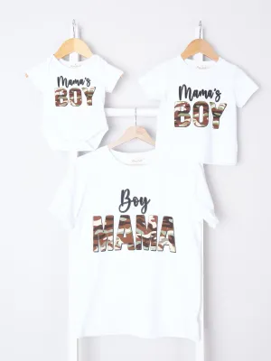 Mom & Me "Boy Mama" Shirt & Romper